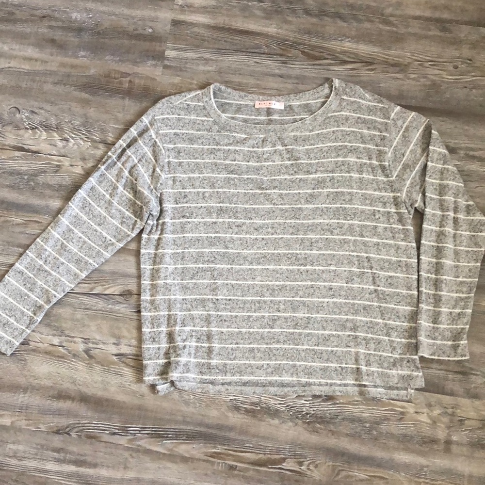 Grey striped shirt